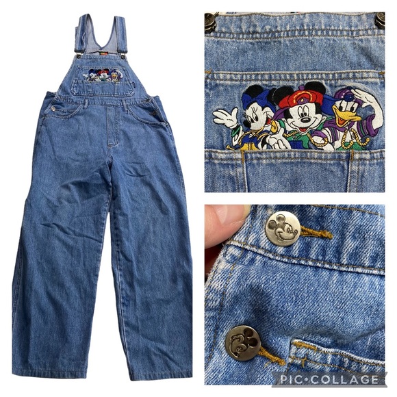 Disney Denim - Vintage Disney Mickey Unlimited Jerry Leigh Denim Overalls Sz M